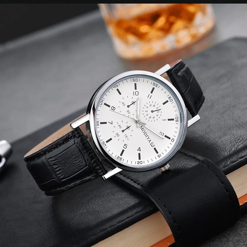 Casual Solid Color Buckle Quartz Women'S Watches