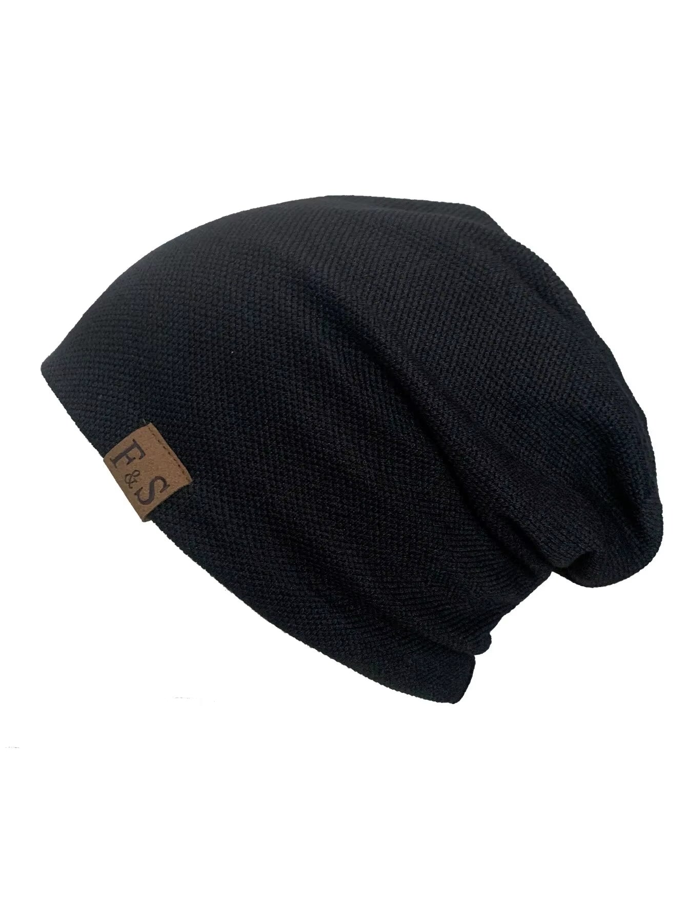 1Pcs Warm Knitted Beanie Hat for Men and Women - Fashionable Solidhip-Hop Style