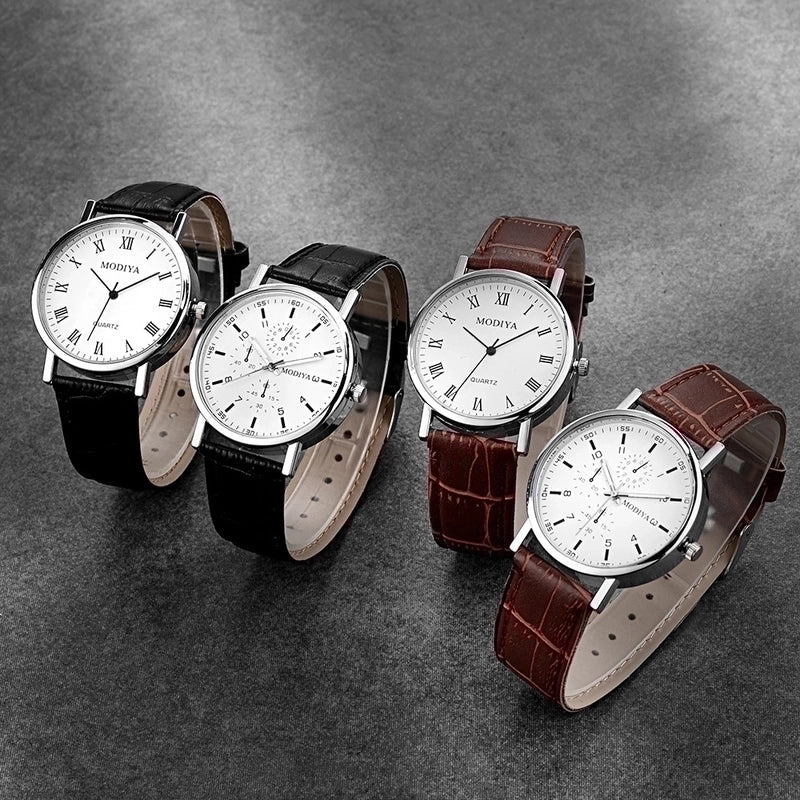 Casual Solid Color Buckle Quartz Women'S Watches