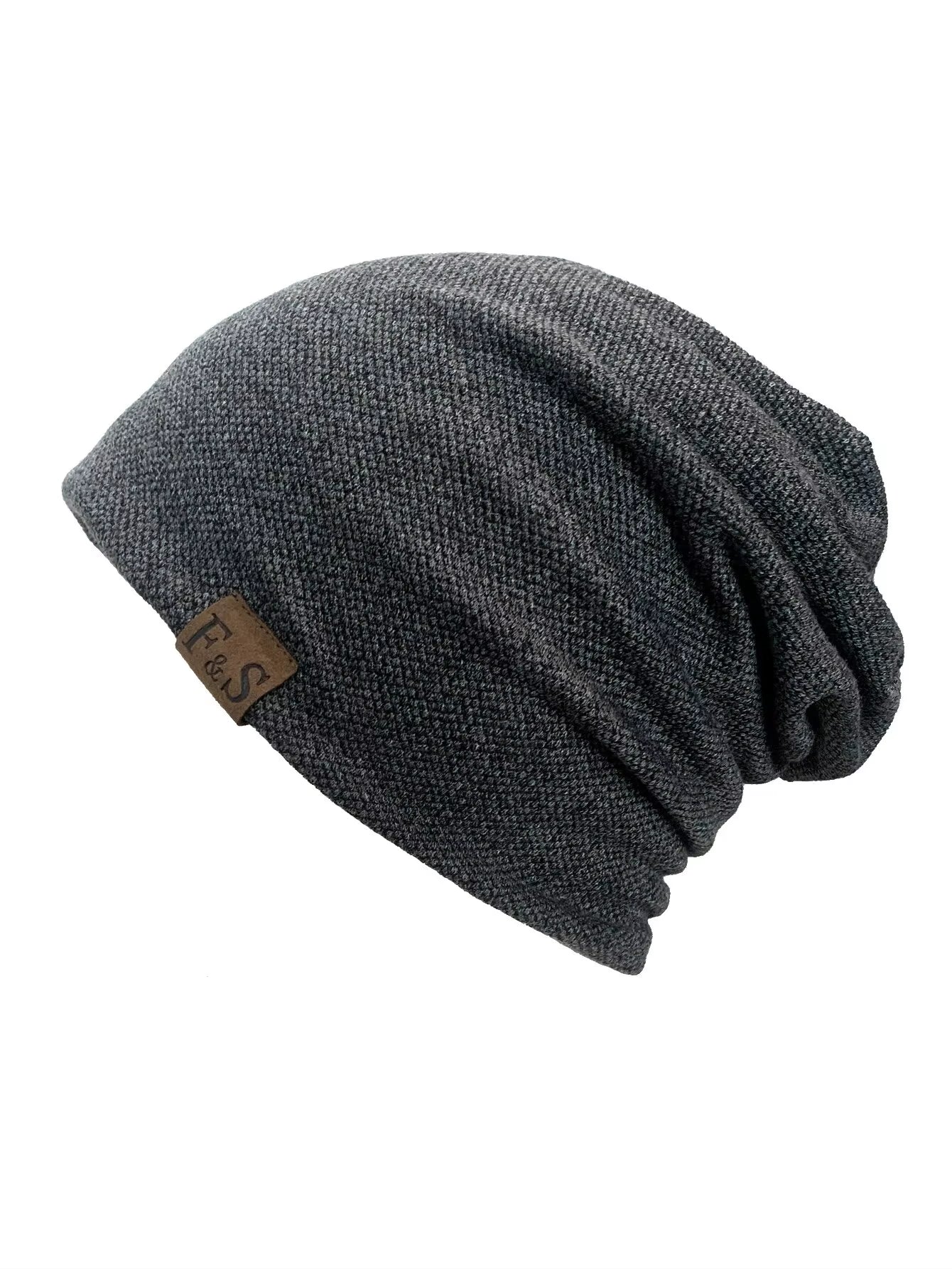 1Pcs Warm Knitted Beanie Hat for Men and Women - Fashionable Solidhip-Hop Style