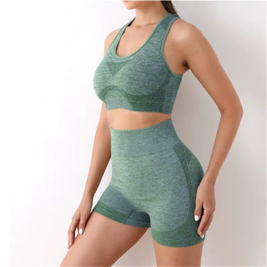 Yoga Set Gym Shorts Women Sport Bras Brassiere Workout Tops for Women Yoga Clothes Fitness Leggings Gym Set Seamless Yoga Sets