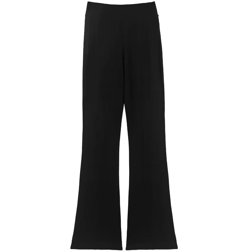 Girls Casual Black Pants Flare Trouser Cotton Gymnastics Fitness Ballet Dance Pants for Children