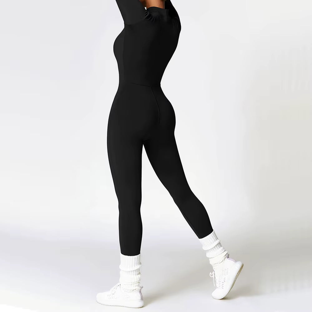 Yoga Velvet Jumpsuit Fitness Sports Gym Clothing Set Yoga Wear Pilates Workout Clothes for Women Outfit Push-Up Activewear